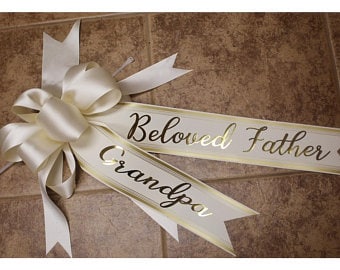 Ribbon with Printed Script - 1-4 words